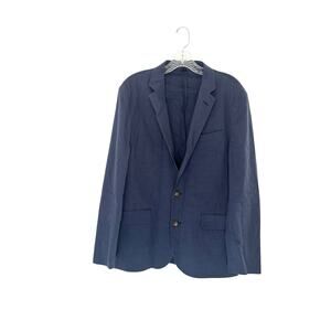 J.Crew‎ Men's Blue Preppy Academia Office Ludlow Slim Fit Suit Jacket Size 38S